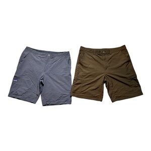 NWOT Patagonia Shorts Pair of 2 Brown Gray Mens Size 38 Pants